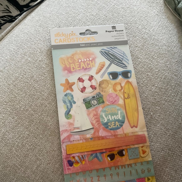 PAPER HOUSE Sticker Sheets - Lot of 2 - Beach /Travel - Journey (3D) - Brand New - Picture 2 of 5